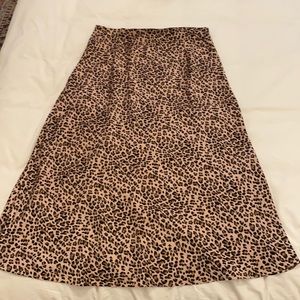 Leopard Slip Skirt
